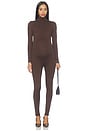 view 2 of 3 The Penelope Jumpsuit in Chocolate