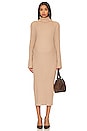 view 2 of 4 Cozy Rib Maternity Dress in Camel