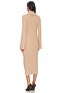 view 4 of 4 Cozy Rib Maternity Dress in Camel