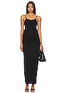 view 2 of 5 Soft Rib Maternity Maxi Dress in Black