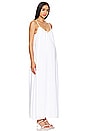 view 2 of 3 Linen Maxi Maternity Dress in White