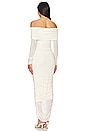 view 4 of 4 Off The Shoulder Mesh Dress in White