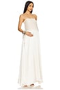 view 1 of 4 Brushed Satin Gown in Ivory
