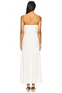 view 4 of 4 Airbruh Shirred Drop Waist Maxi Dress in Ivory