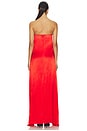view 4 of 4 Brushed Satin Gown in Red