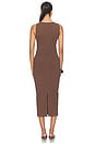 view 3 of 3 VESTIDO MIDI in Brown