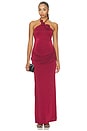 view 2 of 4 ROBE DE SOIRÉE DOS NU THE JENNY in Burgundy
