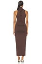 view 4 of 3 ROBE MAXI PRÈS DU CORPS THE SERENA in Chocolate