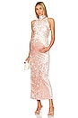 view 1 of 4 The Serena Rose Velvet Dress in Rose