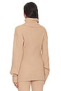 view 4 of 5 Cozy Rib Maternity Sweater in Camel