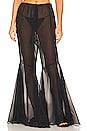 view 1 of 5 The Flare Pant in Black Chiffon