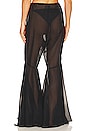view 3 of 5 The Flare Pant in Black Chiffon