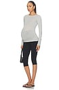 view 5 of 6 LEGGINGS CAPRI THE COTTON CAPRI LEGGING in Black