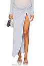 view 1 of 6 Mesh Skirt in Powder Blue