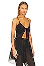 view 2 of 5 The Baby Doll Top in Black Chiffon