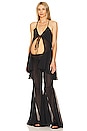 view 5 of 5 The Baby Doll Top in Black Chiffon