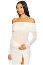 view 1 of 5 Off The Shoulder Mesh Top in Ivory