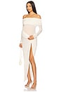 view 5 of 5 Off The Shoulder Mesh Top in Ivory
