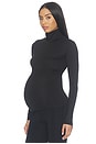 view 1 of 4 The Maternity Turtleneck Top in Black