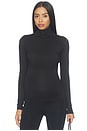 view 2 of 4 The Maternity Turtleneck Top in Black