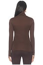 view 4 of 4 The Maternity Turtleneck Top in Chocolate