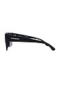 view 3 of 3 Rectangle Sunglasses in Matte Black