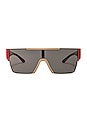 view 1 of 3 Square Sunglasses in Red