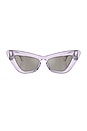 view 1 of 3 Cat Eye Sunglasses in Violet