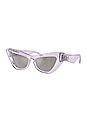 view 2 of 3 Cat Eye Sunglasses in Violet