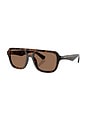 view 2 of 3 Aviator Sunglasses in Brown