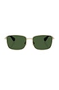 view 1 of 4 Square Sunglasses in Light Gold