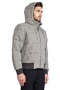 view 3 of 4 Quilted Fleece Jacket in Grey Heather