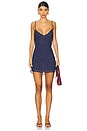 view 1 of 3 Jordan Slip Dress in Navy & White