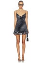 view 1 of 3 The Butterfly Dress in Black & White Dot