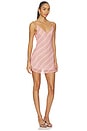 view 2 of 4 The Jordan Slip Dress in Pink Stripe