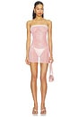 view 1 of 5 The Chyler Dress in Pink Snake