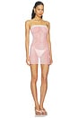 view 2 of 5 The Chyler Dress in Pink Snake