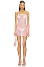 view 4 of 5 The Chyler Dress in Pink Snake