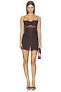 view 1 of 4 VESTIDO THE SCARLET  in Brown