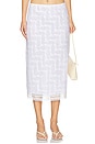 view 1 of 6 The Roxy Skirt in Eyelet Ivory