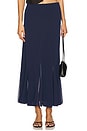 view 1 of 6 The Vienna Slip Skirt in Navy