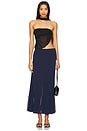 view 5 of 6 The Vienna Slip Skirt in Navy