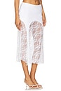 view 2 of 6 The Lia Skirt in White