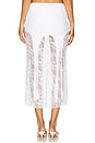 view 4 of 6 The Lia Skirt in White