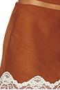 view 6 of 6 The Sienna Slip Skirt in Brown