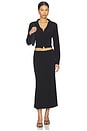 view 5 of 6 The Jessie Slip Maxi Skirt in Black