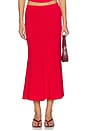 view 1 of 6 The Jessie Slip Maxi Skirt in Red
