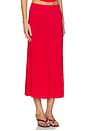 view 2 of 6 The Jessie Slip Maxi Skirt in Red