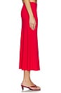 view 3 of 6 The Jessie Slip Maxi Skirt in Red