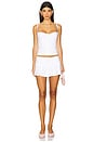 view 5 of 6 The Grace Pleated Mini Skirt in Ivory